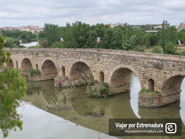 Puente Romano de Mérida - Representación de la estructura original