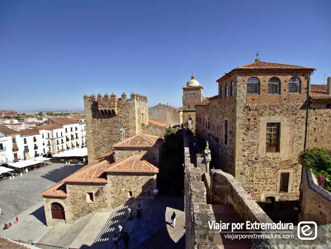 Vistas desde la Torre de Bujaco en Cáceres