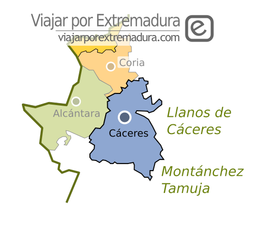 Comarcas de Llanos de Cáceres - Montánchez - Tamuja