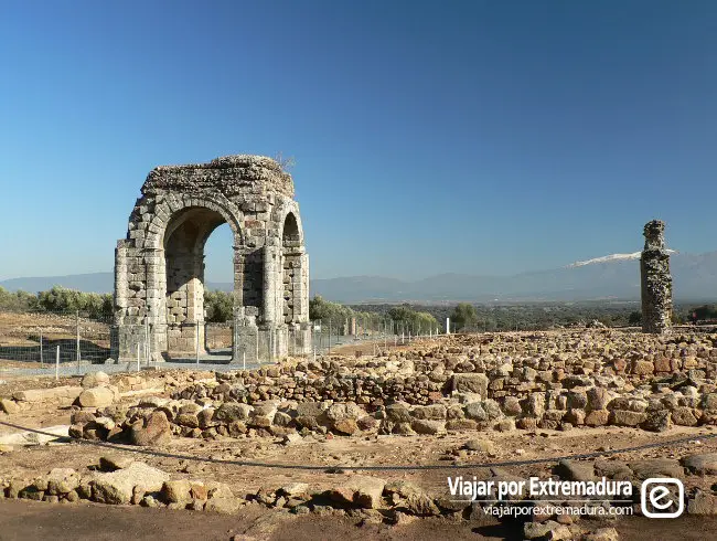 Turismo en Extremadura. Legado romano. Ciudad romana de Cáparra