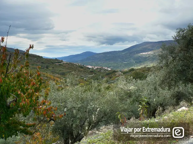 Valle del Jerte. Vistas paisajes Valdastillas