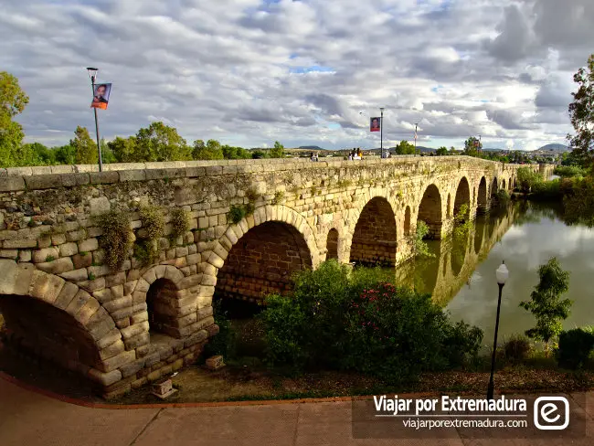 Puente Romano de Mérida - Representación de la estructura original