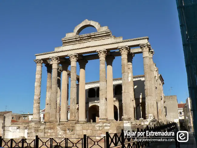 Qué ver en Extremadura - Templo de Diana de Mérida