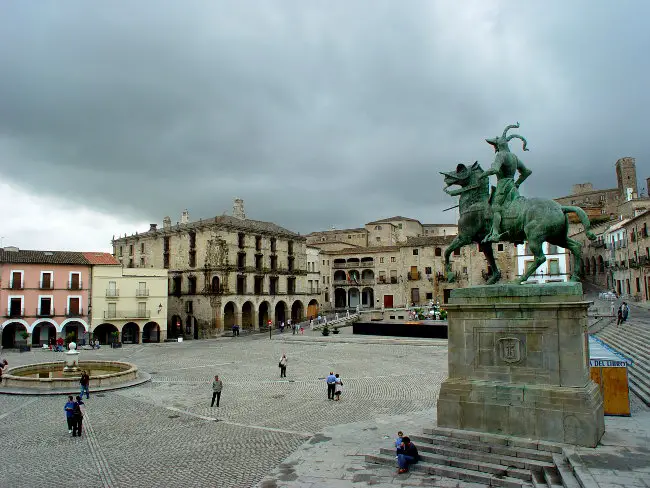 Vista de la Plaza Mayor de Trujillo - Extremadura